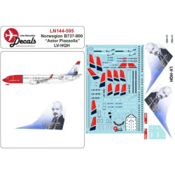 Lima November Decals 144-595 1/144 Norwegian Air Argentina B737-800 Lv-hqh