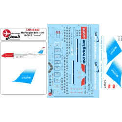 Lima November Decals 144-602 1/144 Norwegian B787-900 G-cklz With Unicef
