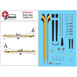 Lima November Decals 144-617 1/144 Busy Bee Fokker 50