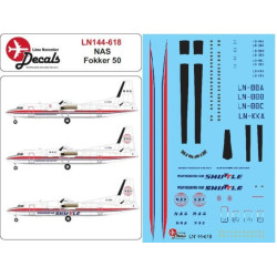 Lima November Decals 144-618 1/144 Norwegain Air Shuttle Fokker 50