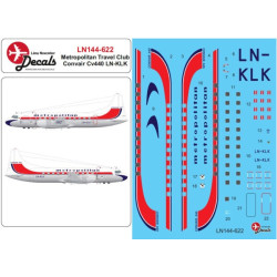 Lima November Decals 144-622 1/144 Metropolitan Travel Club Convair Cv440