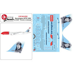 Lima November Decals 144-624 1/144 Norwegian B787-900 G-ckwf Charles Lindberg