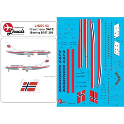 Lima November Decals 200-03 1/200 Braathens Safe B767-205