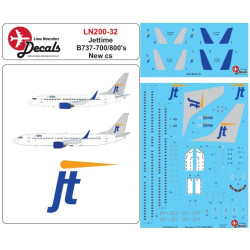 Lima November Decals 200-32 1/200 Jet Time New Colours B737-700/800