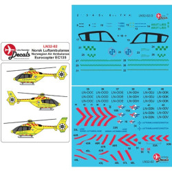 Lima November Decals 32-02 1/32 Norwegian Air Ambulanse Ec135 New Cs