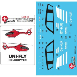 Lima November Decals 48-05 1/48 Uni-fly Helicopter Ec135