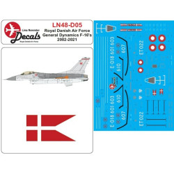 Lima November Decals 48-d05 1/48 Royal Danish Air Force F-16 In Late Colors
