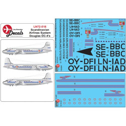 Lima November Decals 72-518 1/72 Sas Dc-4 First Colourscheme