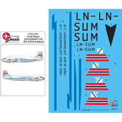 Lima November Decals 72-521 1/72 Fred Olsen Old Cs Dc-4