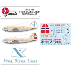 Lima November Decals 72-525 1/72 Fred Olsen Old And New Scheme For C-46 Includes Masks