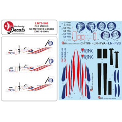 Lima November Decals 72-540 1/72 Fly Viking Dhc-8-100