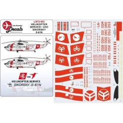 Lima November Decals 72-543 1/72 Helikopter Service Sikorsky S-61n Later Cs Including Masks