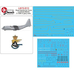 Lima November Decals 72-d13 1/72 Royal Danish Air Force C130h New Colors