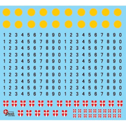 Lima November Decals 87-dm02 1/87 Danish Military Flags And Weight Signs