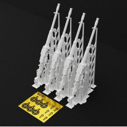 Metallic Details Mdr3271 1/32 Mg 131 Aircraft Machine Gun 4 Pcs