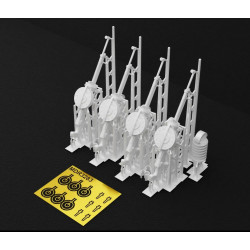 Metallic Details Mdr3281 1/32 7.92 Mm Wz.37 Aircraft Machine Gun 4 Pcs