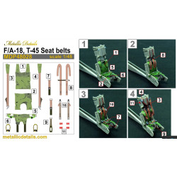 Metallic Details Mdr48291 1/48 Martin-baker Mk 14 Ejection Seats 3d Printed Detail Set For 2 Seats For F/A-18 Hornet And T-45 Goshawk Aircraft Models