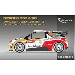 Mf-zone Dc2418 1/24 Citroen Ds3 Wrc Abudhabi Wales Rally Gb 2013 10 Kubica Ferrara Heller 80758