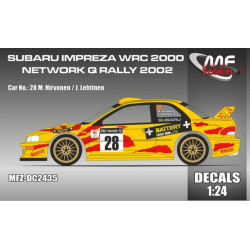 Mf-zone Dc2435 1/24 Subaru Impreza S6 Wrc And Battery And Network Q Rally2002 28 Hirvonen