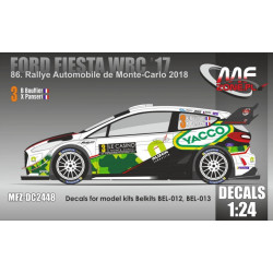 Mf-zone Dc2448 1/24 Ford Fiesta Wrc 17 Px66 Dvt Yacco 86 Rallye Monte-carlo 2018 3 Bouffier/Panseri Belkits Bel-012 Bel-013