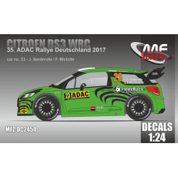 Mf-zone Dc2454 1/24 Citroen Ds3 Wrc Jm 2237 Fleetback Adac Rallye Deutschland 2017 23 Serderidis/Miclotte