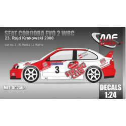 Mf-zone Dc2466 1/24 Seat Cordoba Evo 2 Wrc Strong Club Rajd Krakowski 2000 3 Herba