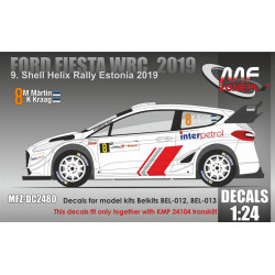 Mf-zone Dc2480 1/24 Ford Fiesta Wrc 2019 Martin 9 Shell Helix Rally Estonia 2019