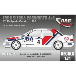 Mf-zone Dc2485 1/24 Ford Sierra Cosworth 4x4 M Duez 17 Rallye Do Condroz 1990