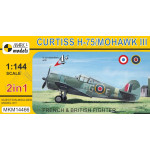 Mark I Mkm144066 1/144 Curtiss H-75/Mohawk Mk3 French British Fighter 2in1