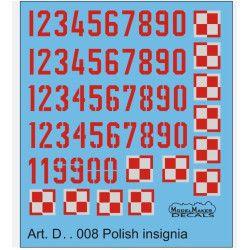 Modelmaker D144008 1/144 Mig-21 Polish Insignia Aircraft Decal