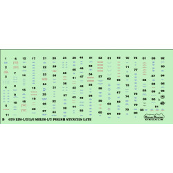 Modelmaker 1/72 D72029 Lim-1/2/5/6/Sblim-1/2 Polish Stencils Late Aircraft Decal