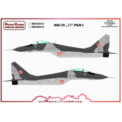 Model Maker Sd322013 1/32 Mig-29-29 77 Pkw4 Decal For Aircraft