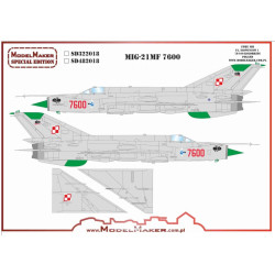 Model Maker Sd322018 1/32 Mig-21mf 7600 Decal For Aircraft