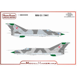 Model Maker Sd322029 1/32 Mig-21mf 7907 Decal For Aircraft