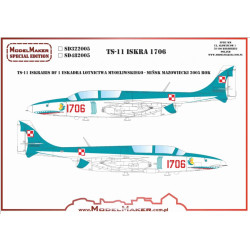 Model Maker Sd482005 1/48 Ts-11 Iskra 1706 Decal For Aircraft