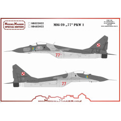 Model Maker Sd482022 1/48 Mig-29 77 Pkw 1 Decal For Aircraft