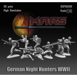 Mars Figures 3dp32028 1/32 German Night Hunters Wwll 3d Print High Resolution