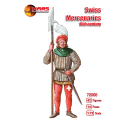 Mars Figures 72068 - 1/72 - Swiss Mercenaries 15th century 42 figures