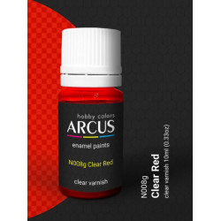 Arcus N008 Nitro Paints Clear Red Clear Varnish 10ml.