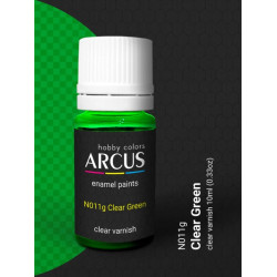 Arcus N011 Nitro Paints Clear Green Clear Varnish 10ml.