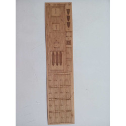 Orel 351/3 Wooden veneer decks for Missouri river ironclad America 1863, 1/200