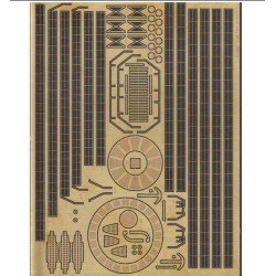 Orel393/1 1/200 Photo-etched For Paper Model Uss Dictator Orel393/1 1/200 Photo-etched For Paper Model Uss Dictator