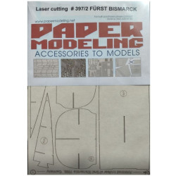 Orel397/2 1/200 Laser Cutting For Paper Model Furst Bismarck
