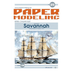 Orel373 1/200 Savannah Usa 1819 Series Civilian Fleet Paper Model Kit