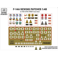 Had Models Pe481007 1/48 F-14a-d Sewing Patches Vf-2 Vf-101 Vf-31 Photo-etched Parts