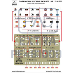 Had Models Pe481009 1/48 F-4 Phantom 2 Sewing Patches Vf-84 Vf-111 Vf-74 Vf-96 Vx-4 Photo-etched Part