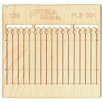 Model Scene Pl3-001 1/35 Decorative European Wooden Fence Wooden Parts