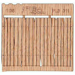 Model Scene Pl3-011 1/35 Wooden Fence Plain Plank Cedar Fence Rustic For Diorama
