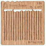 Model Scene Pl3-017 1/35 Wooden Fence Irregular Cut Ii Diorama Accessories Kit