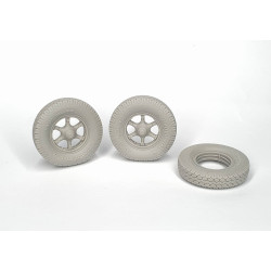 Pimp My Miniatures Afvs35-016 1/35 Sd.kfz 7 Front Wheels With Spare Weighted Type 2